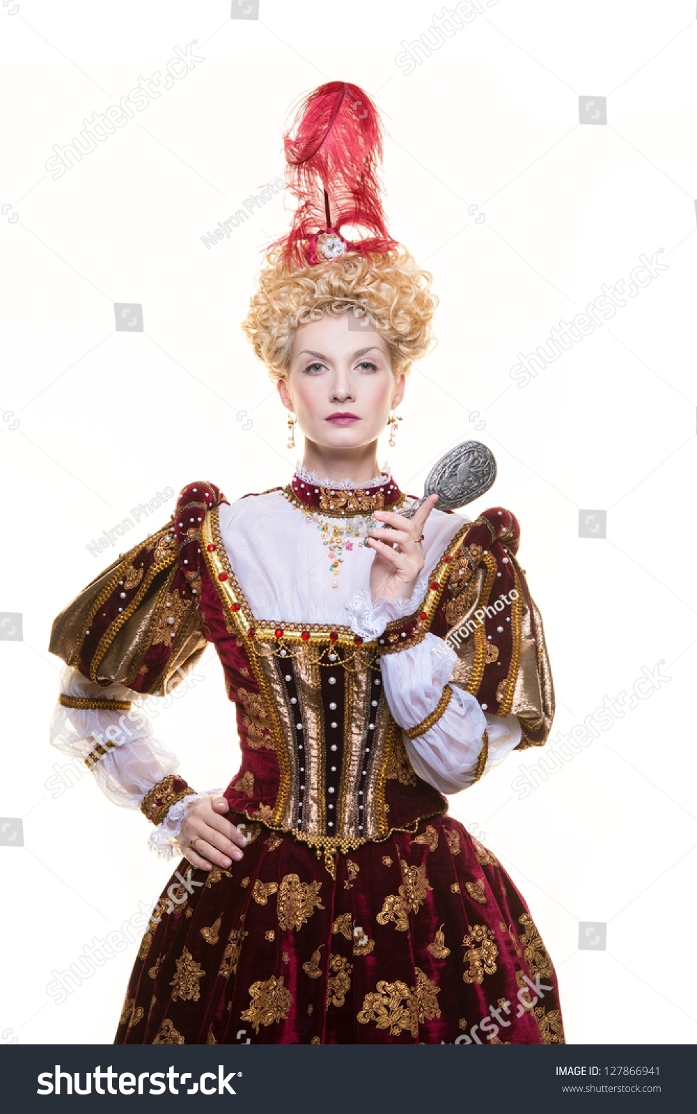 Haughty Queen Royal Dress Isolated On Stock Photo 127866941 | Shutterstock