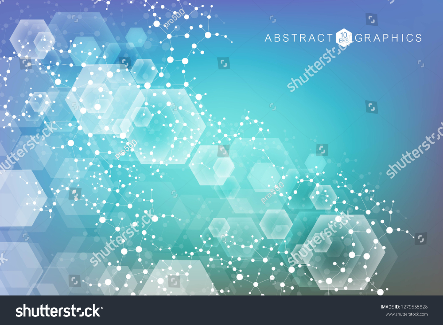 Big Data Visualization Background Modern Futuristic Stock Vector ...