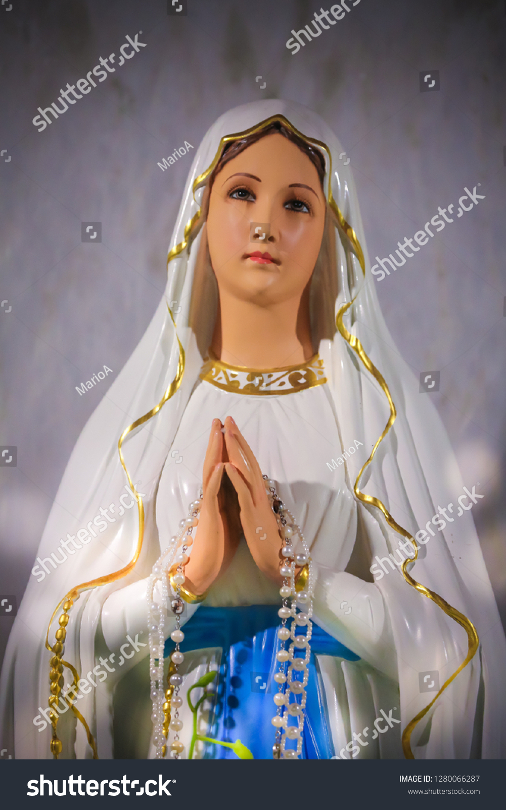 Our Lady Lourdes Virgin Mary Catholic Stock Photo 1280066287 | Shutterstock