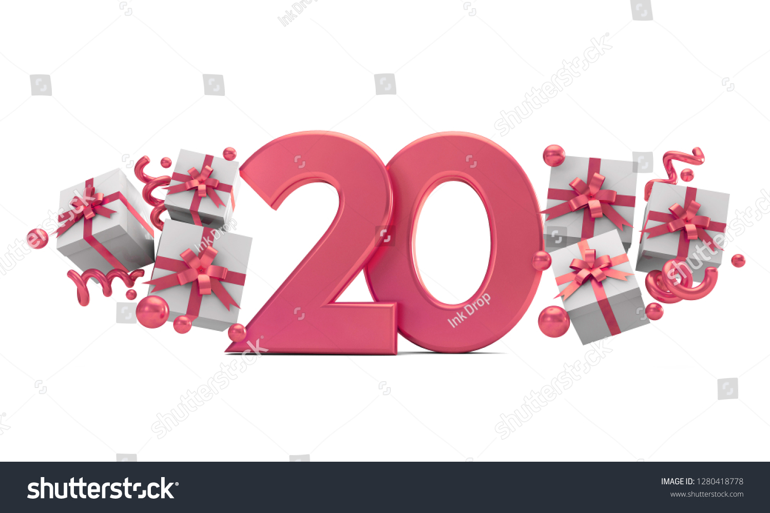 7004 20th Birthday Card 이미지 스톡 사진 및 벡터 Shutterstock 9789
