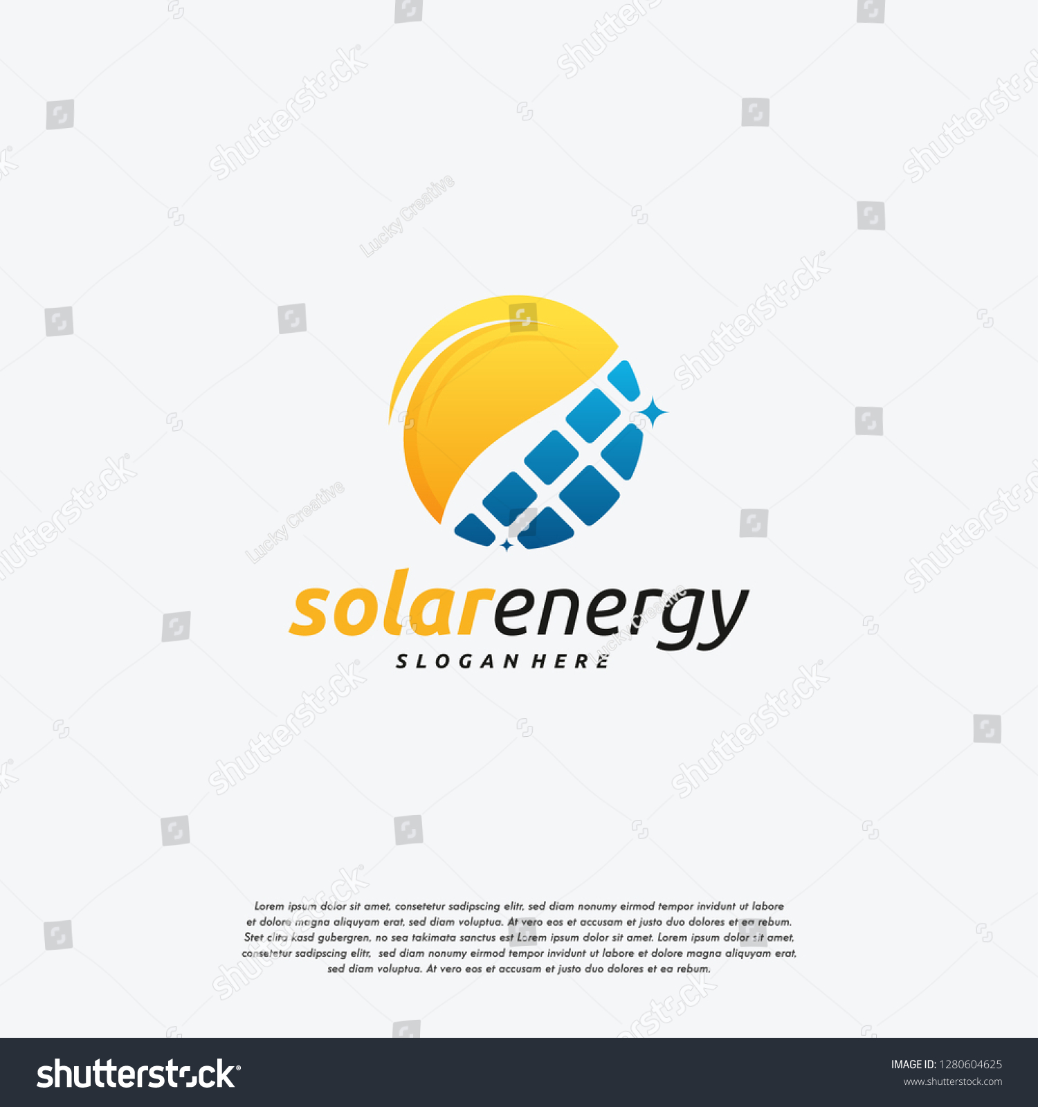 Solar Energy Logo Designs Vector Sun Stock Vector (Royalty Free ...