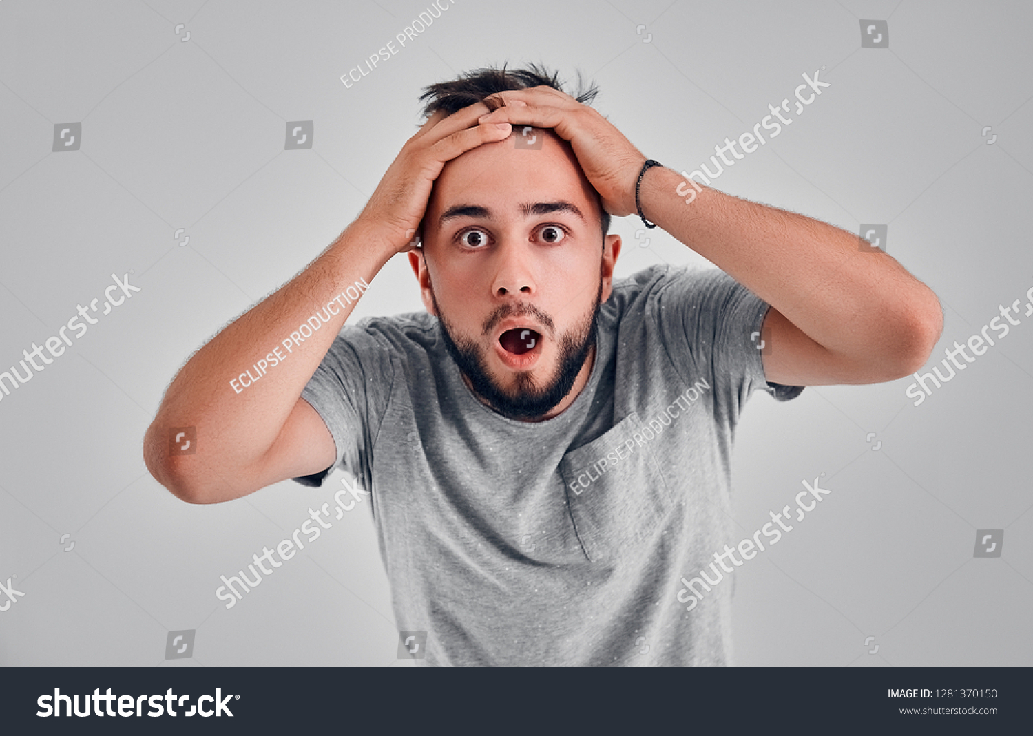 Screaming Hate Rage Crying Emotional Angry Stock Photo 1281370150 ...