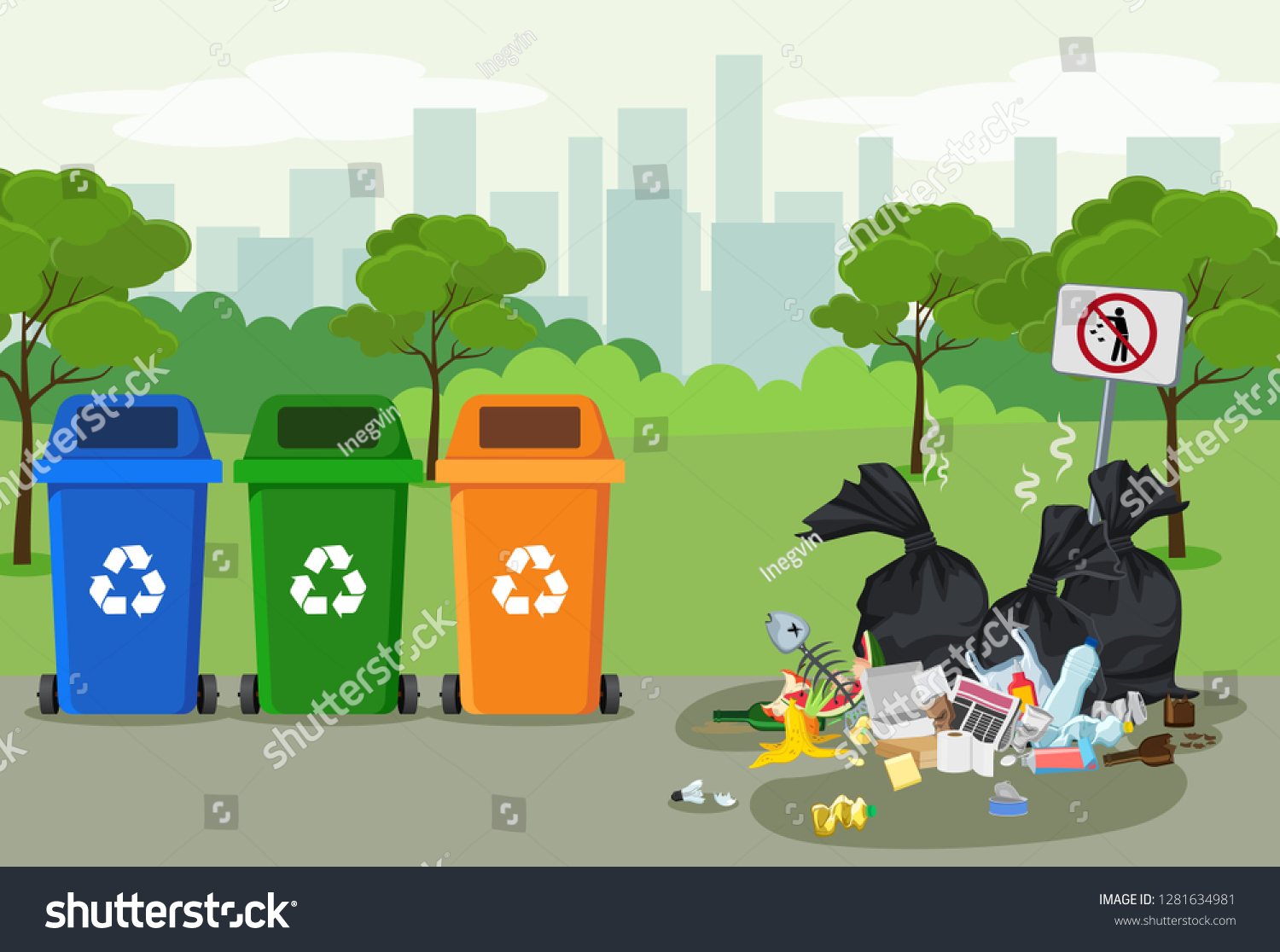Переработка мусора природа