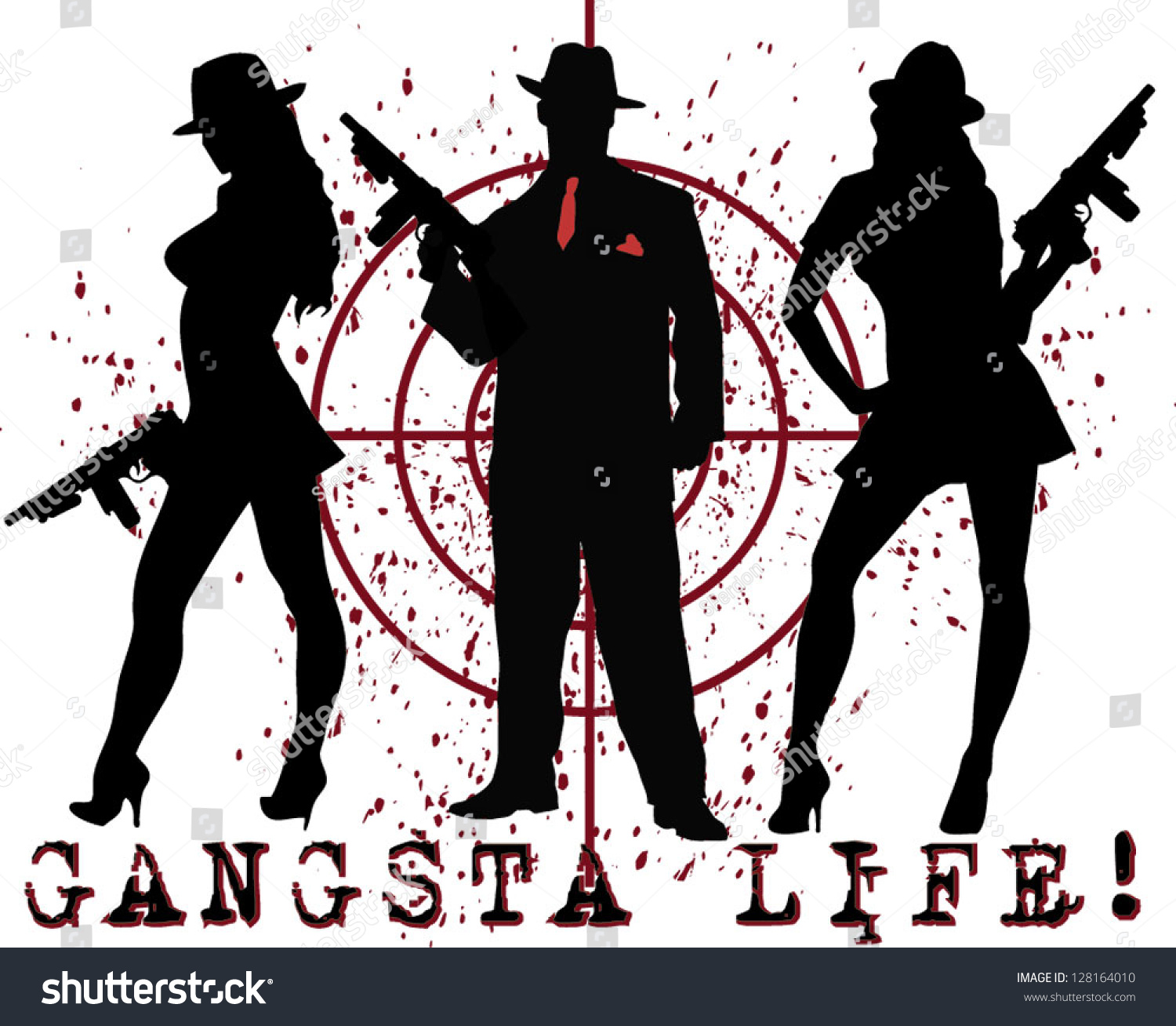 Gansta Life Stock Vector Illustration 128164010 : Shutterstock 