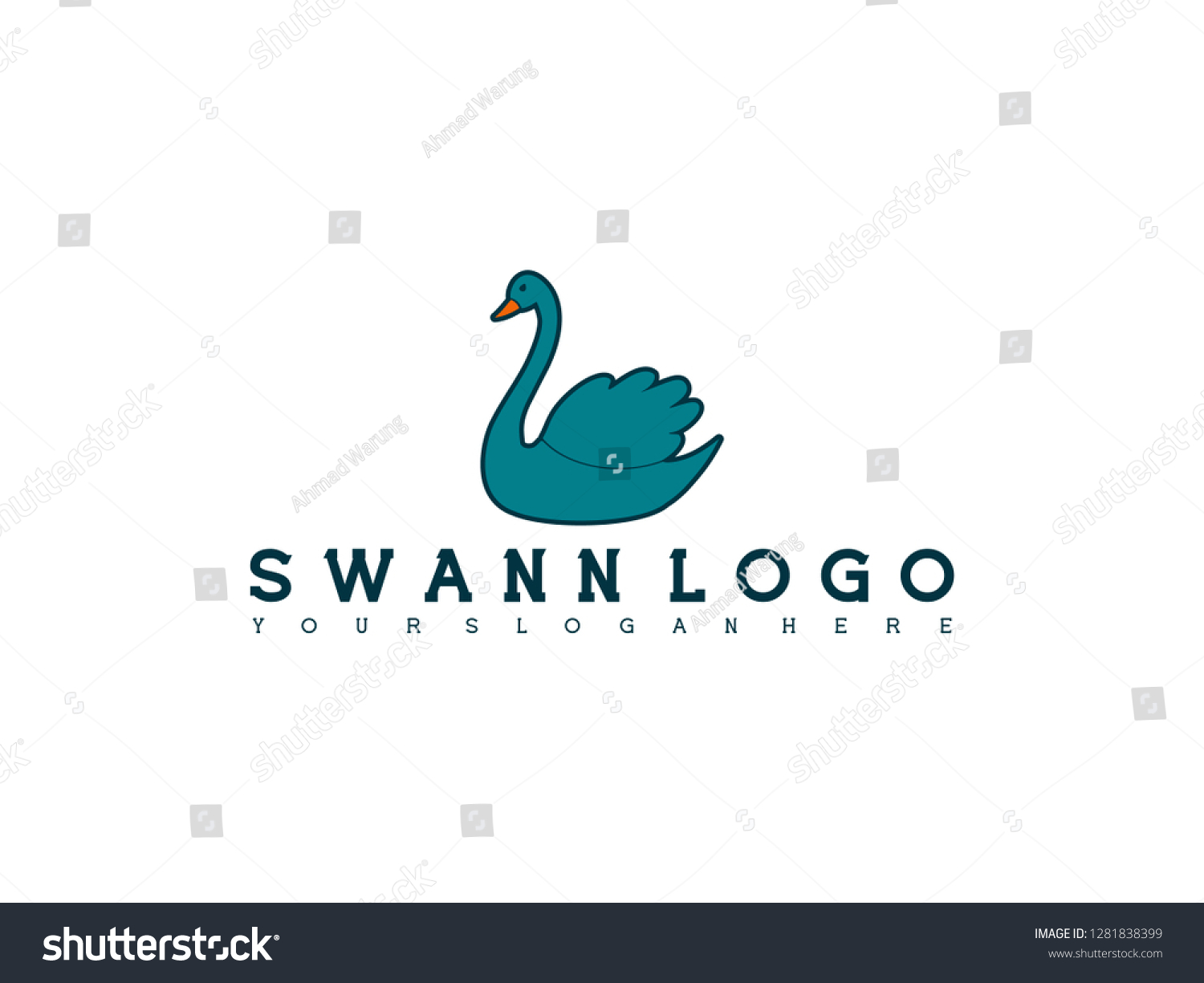 Swann Logo Stock Vector (Royalty Free) 1281838399 | Shutterstock