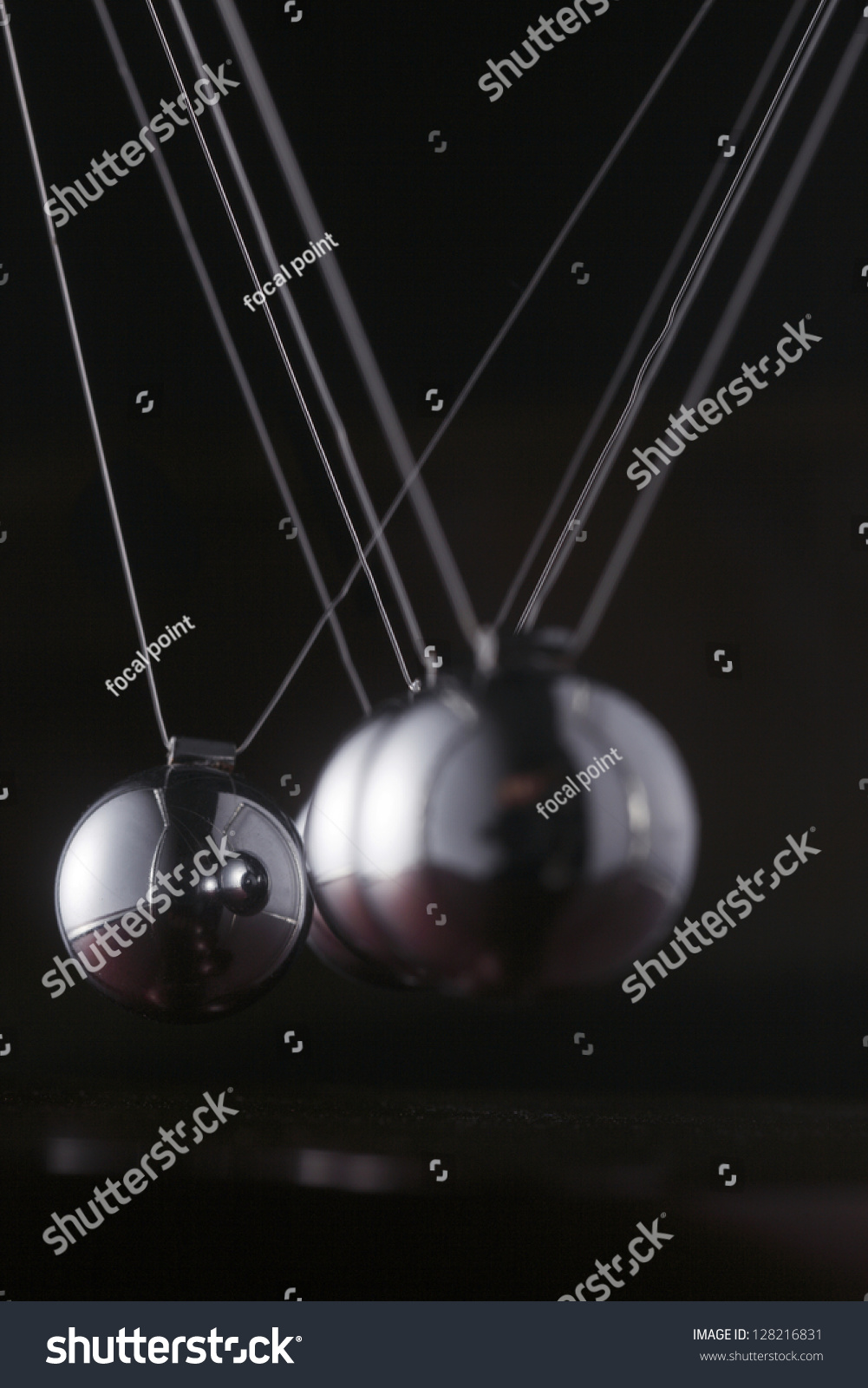 Chrome Ball On Newtons Cradle Out Stock Photo 128216831 | Shutterstock