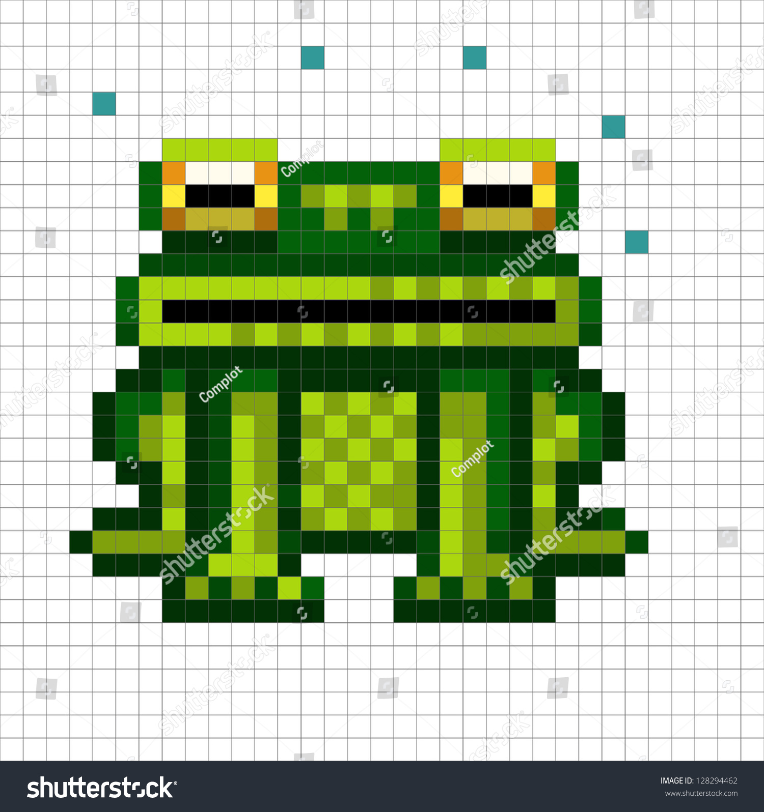 Пиксельная жабка