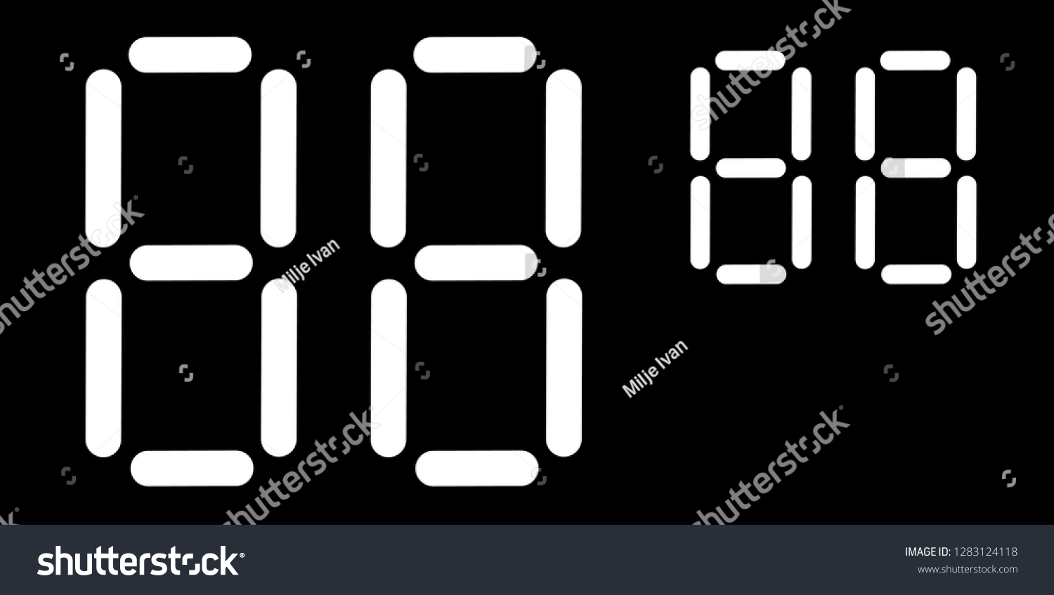 Display Mark Print Number Price Template Stock Vector (Royalty Free ...