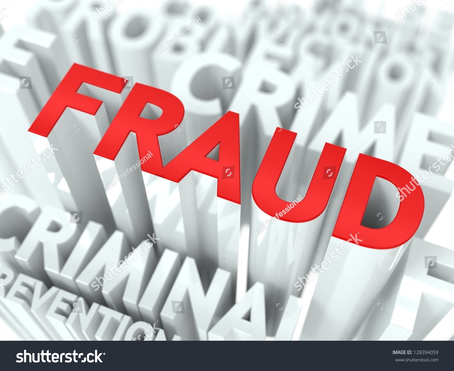 Fraud Background Design Criminal Offence Word Stock Illustration ...