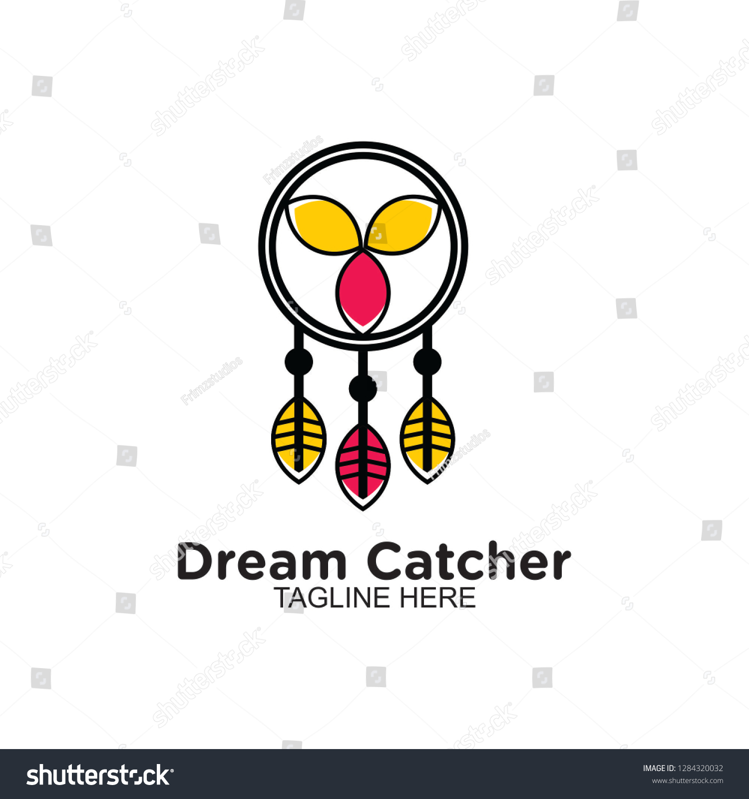 Dream Catcher Logo Clip Art Vector Stock Vector Royalty Free