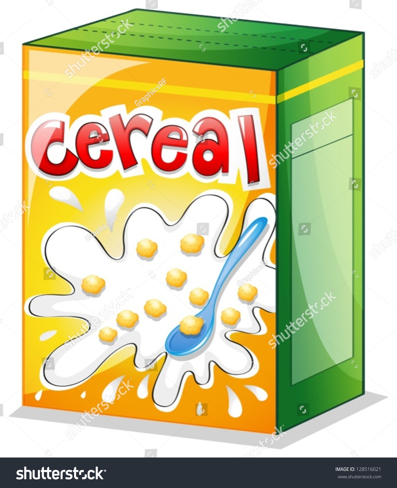 Illustration Cereal On White Background Stock Vector (Royalty Free ...