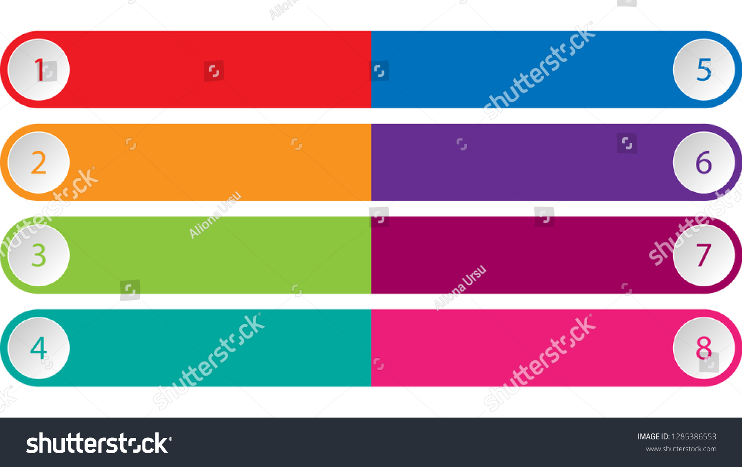 Empty Infographic Blank Template Vector Design Stock Vector (Royalty ...