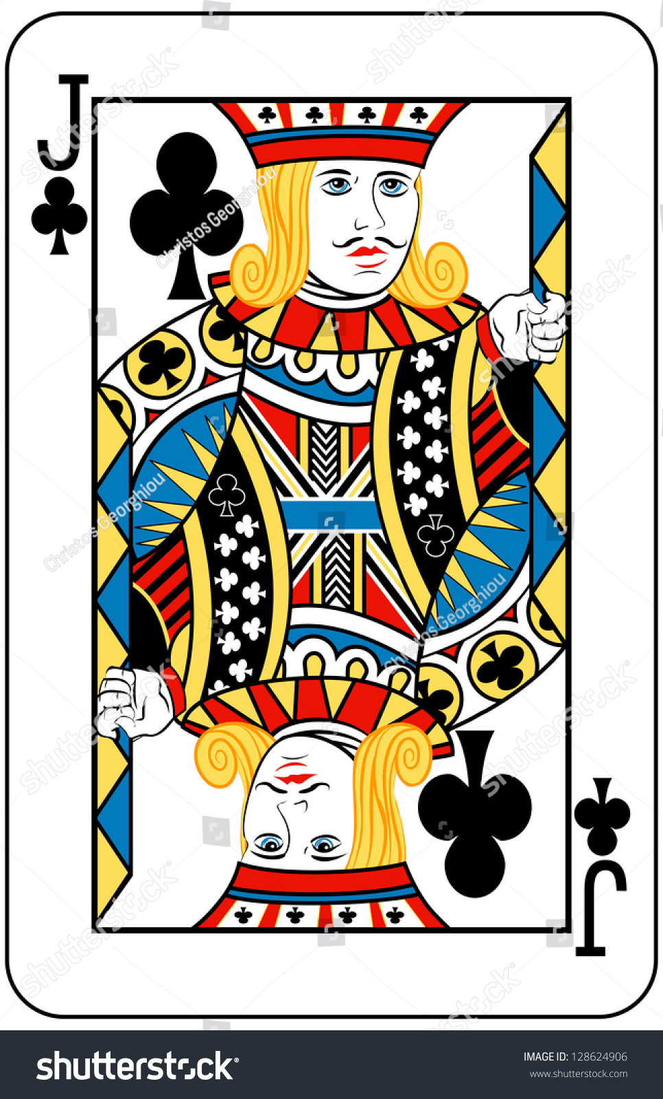 Jack Clubs Playing Card Stock Vector (Royalty Free) 128624906 ...