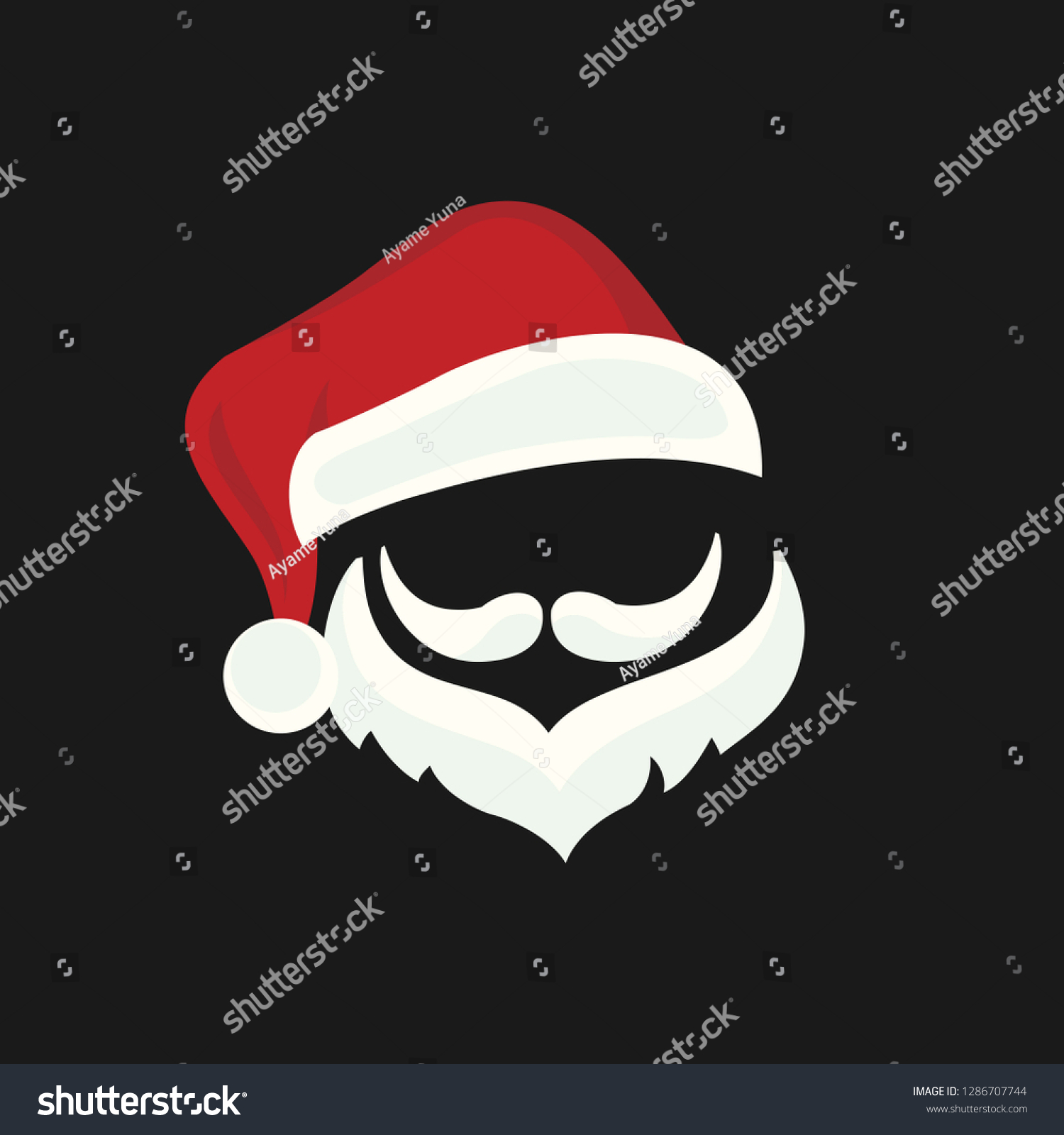 logo with santa hat