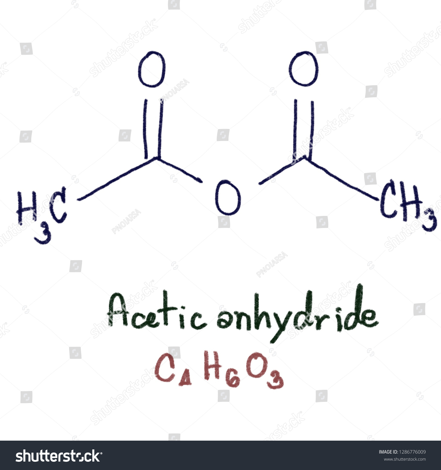 Ethanoic Anhydride Structure