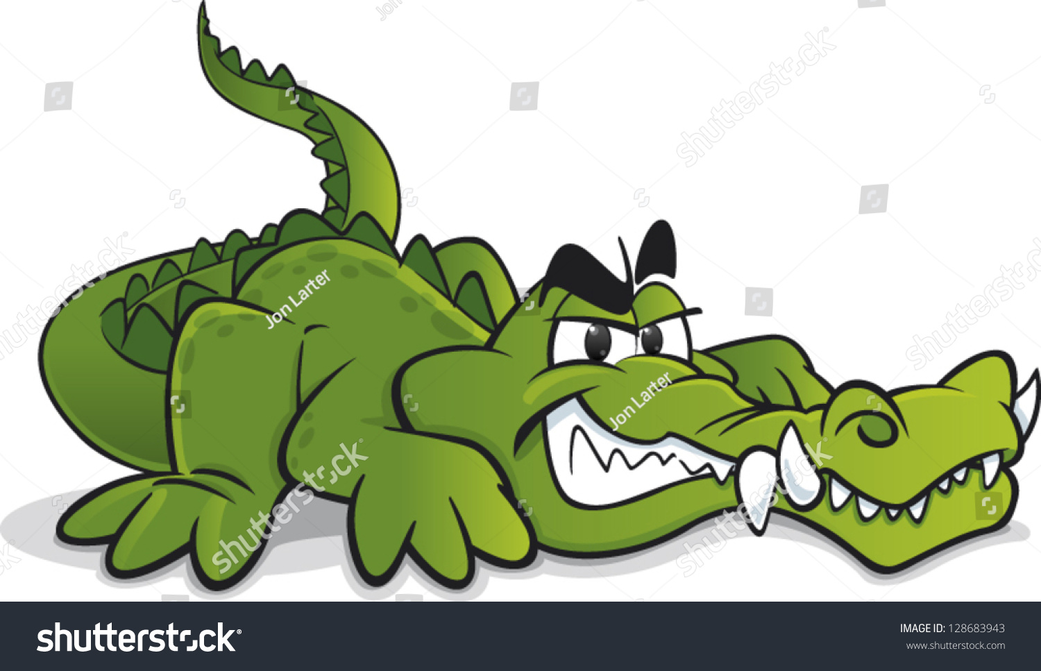 Крокодил мультяшный злой