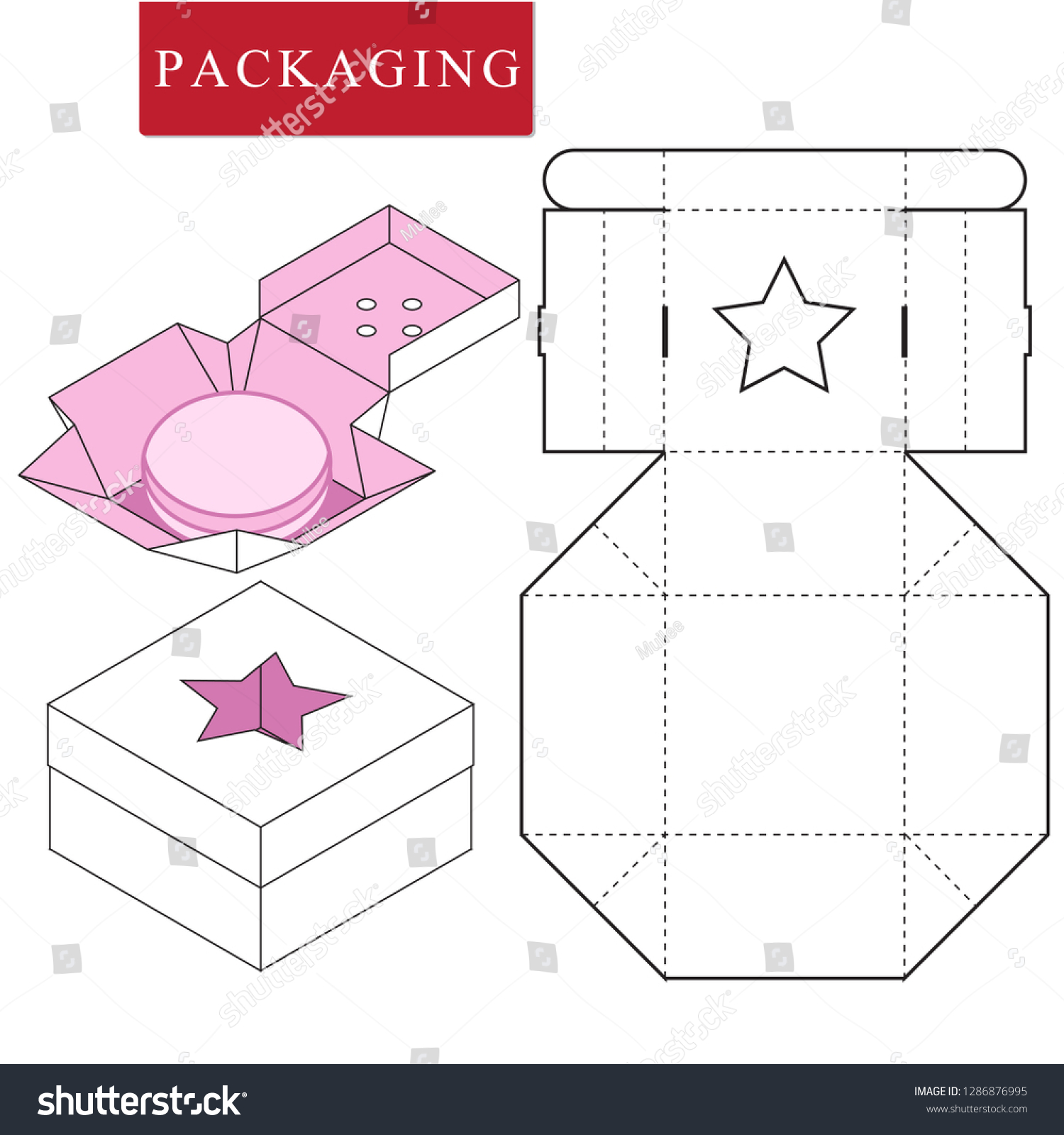 Packaging Food Stock Vector (Royalty Free) 1286876995 | Shutterstock