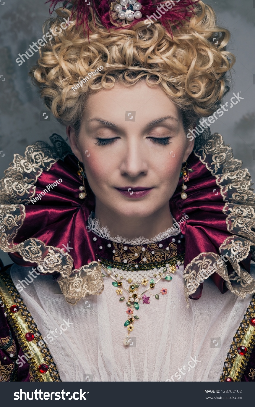 Portrait Beautiful Haughty Queen Stock Photo 128702102 | Shutterstock