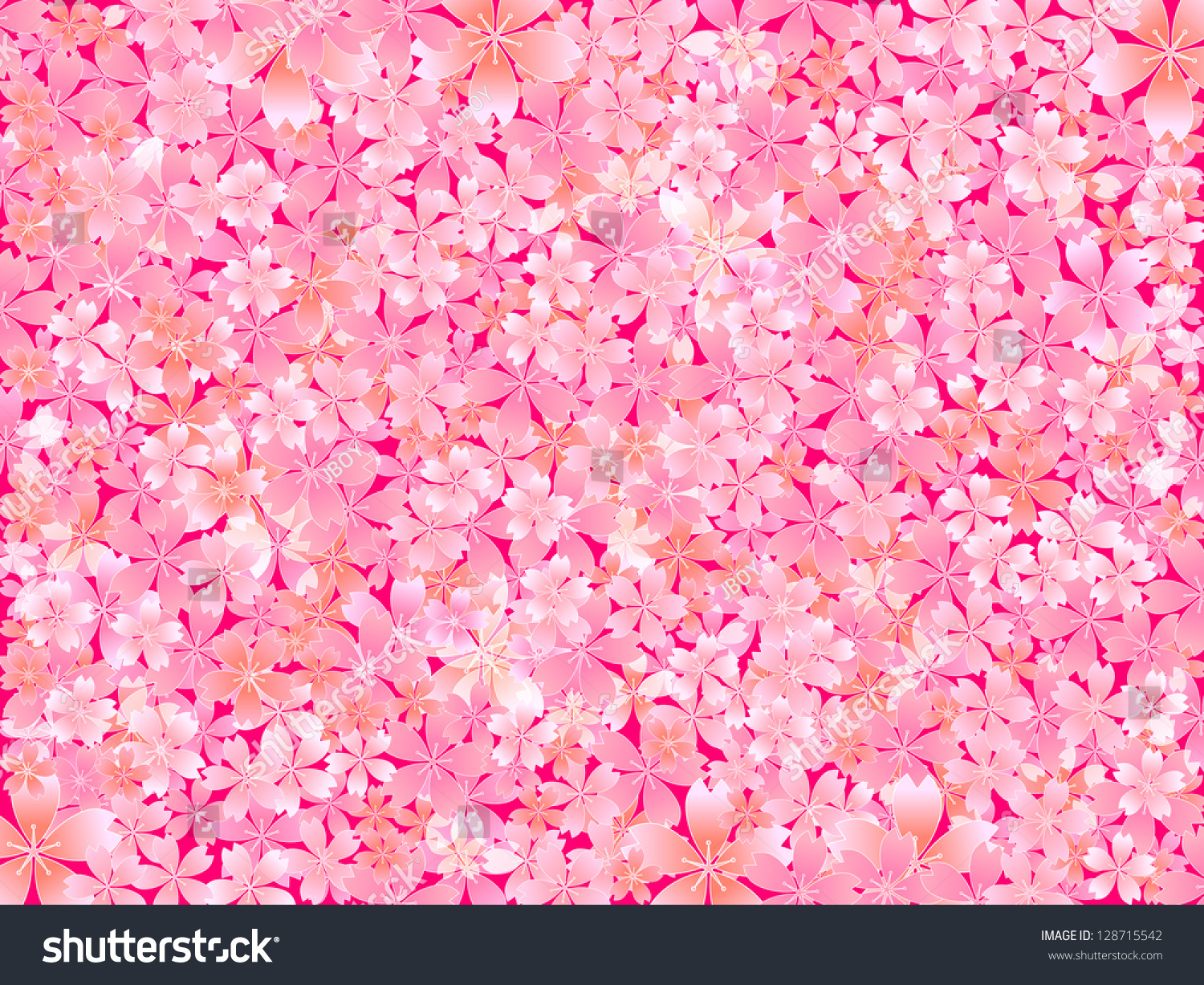 Pink Cherry Background Stock Vector (Royalty Free) 128715542 | Shutterstock