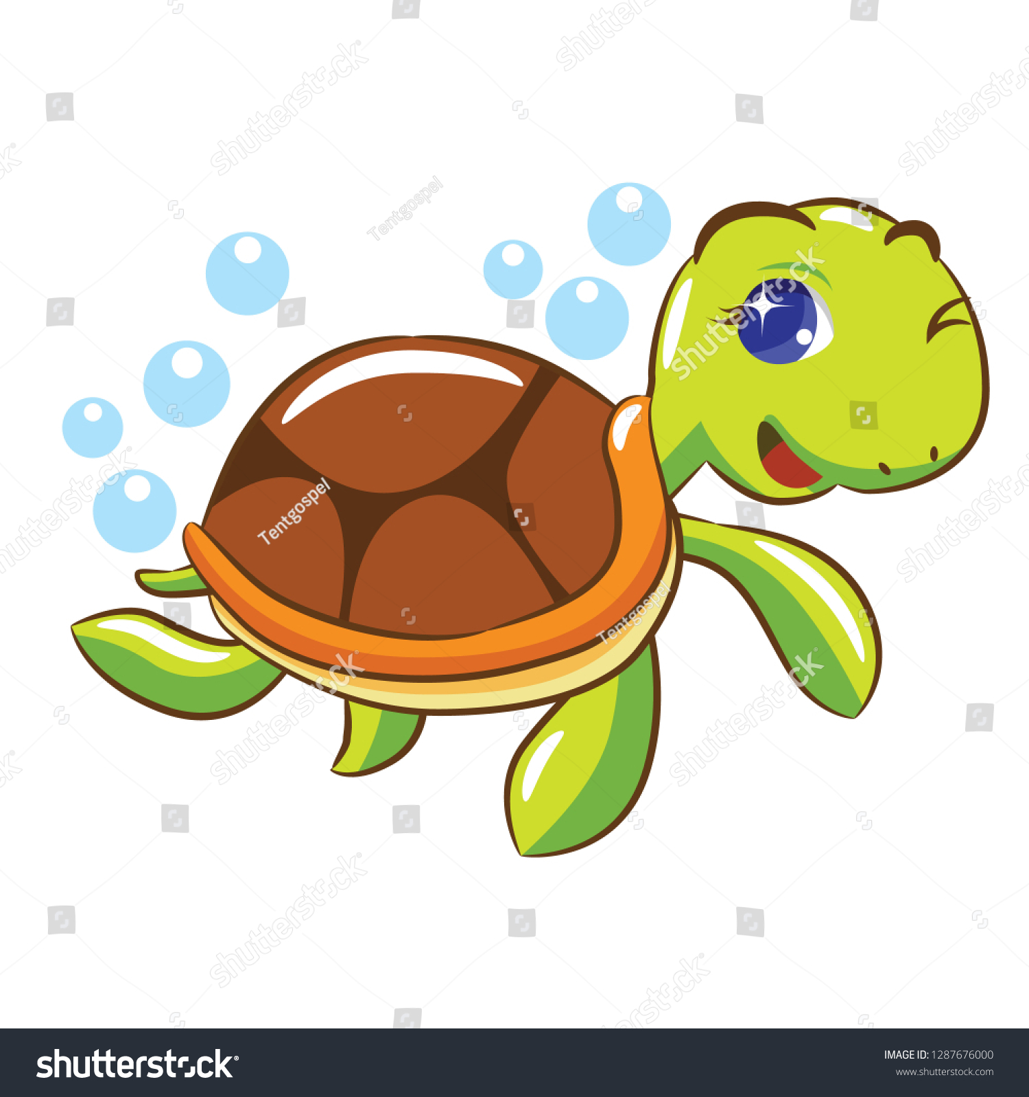 Turtle Clipart Design Stock Vector (Royalty Free) 1287676000 | Shutterstock