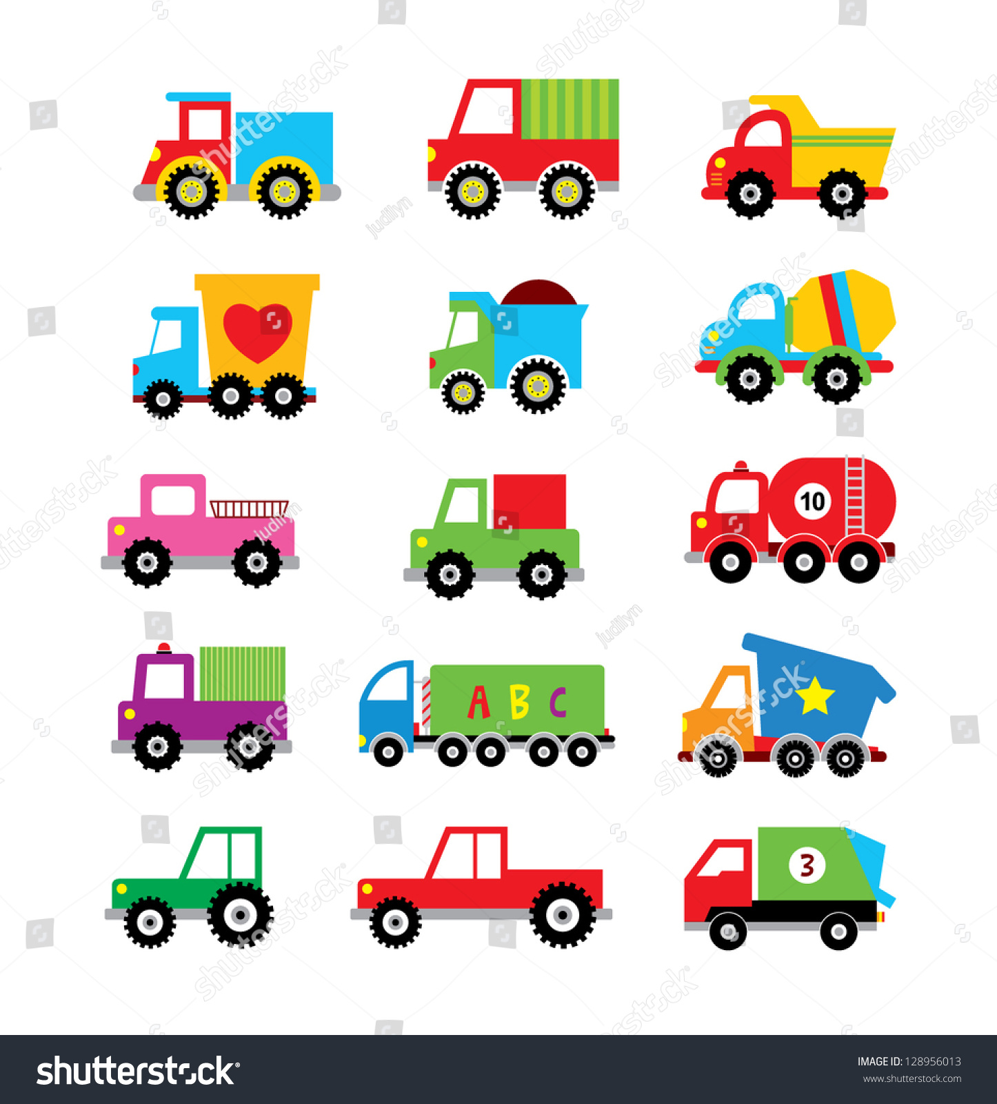 Truck Vector Stock Vector (Royalty Free) 128956013 | Shutterstock