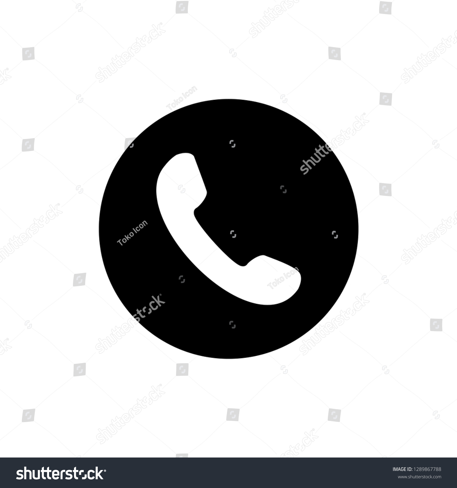 Phone Icon Vector Stock Vector (Royalty Free) 1289867788 | Shutterstock