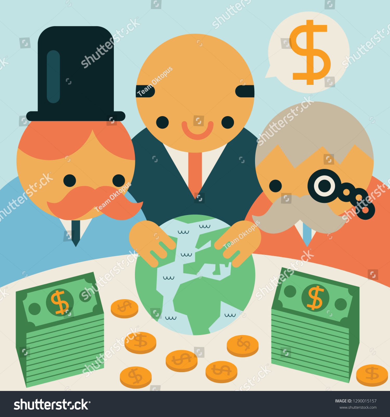 Oligopoly Concentration Resources Stock Vector (Royalty Free ...