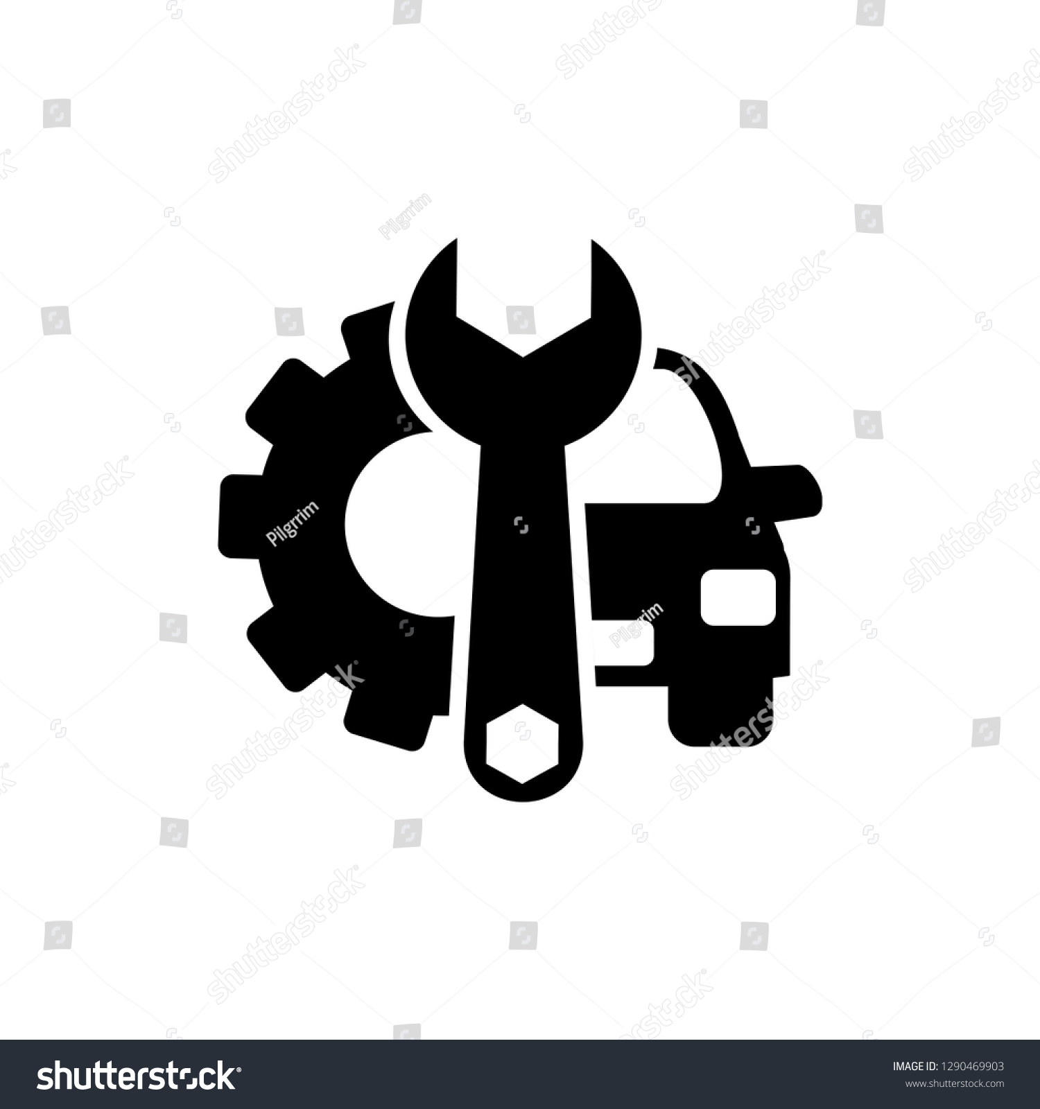 Repair Service Icon Stock Vector (Royalty Free) 1290469903 | Shutterstock