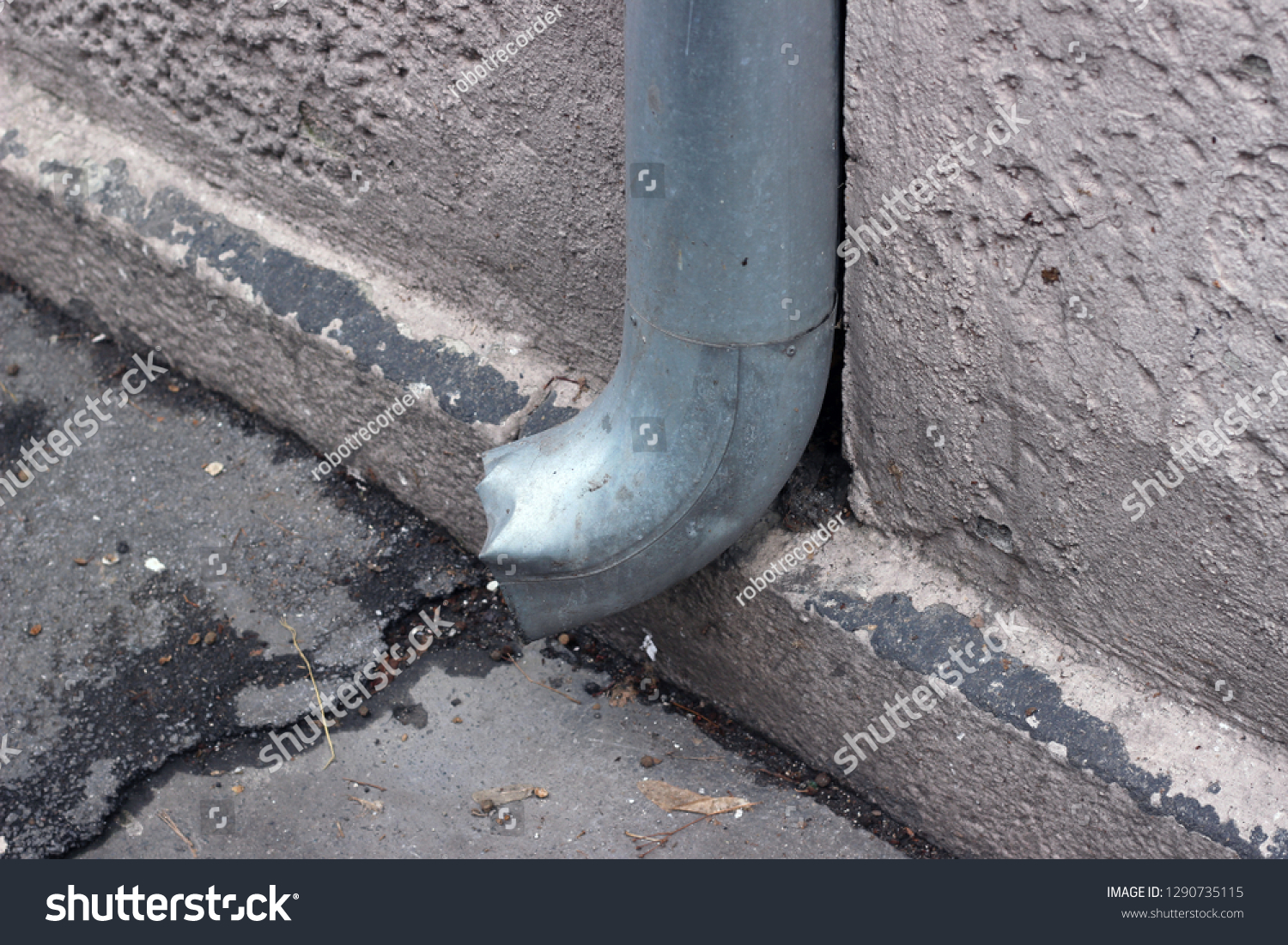 Downspout Waterspout Rainwater Drainage Pipe Building Stock Photo ...