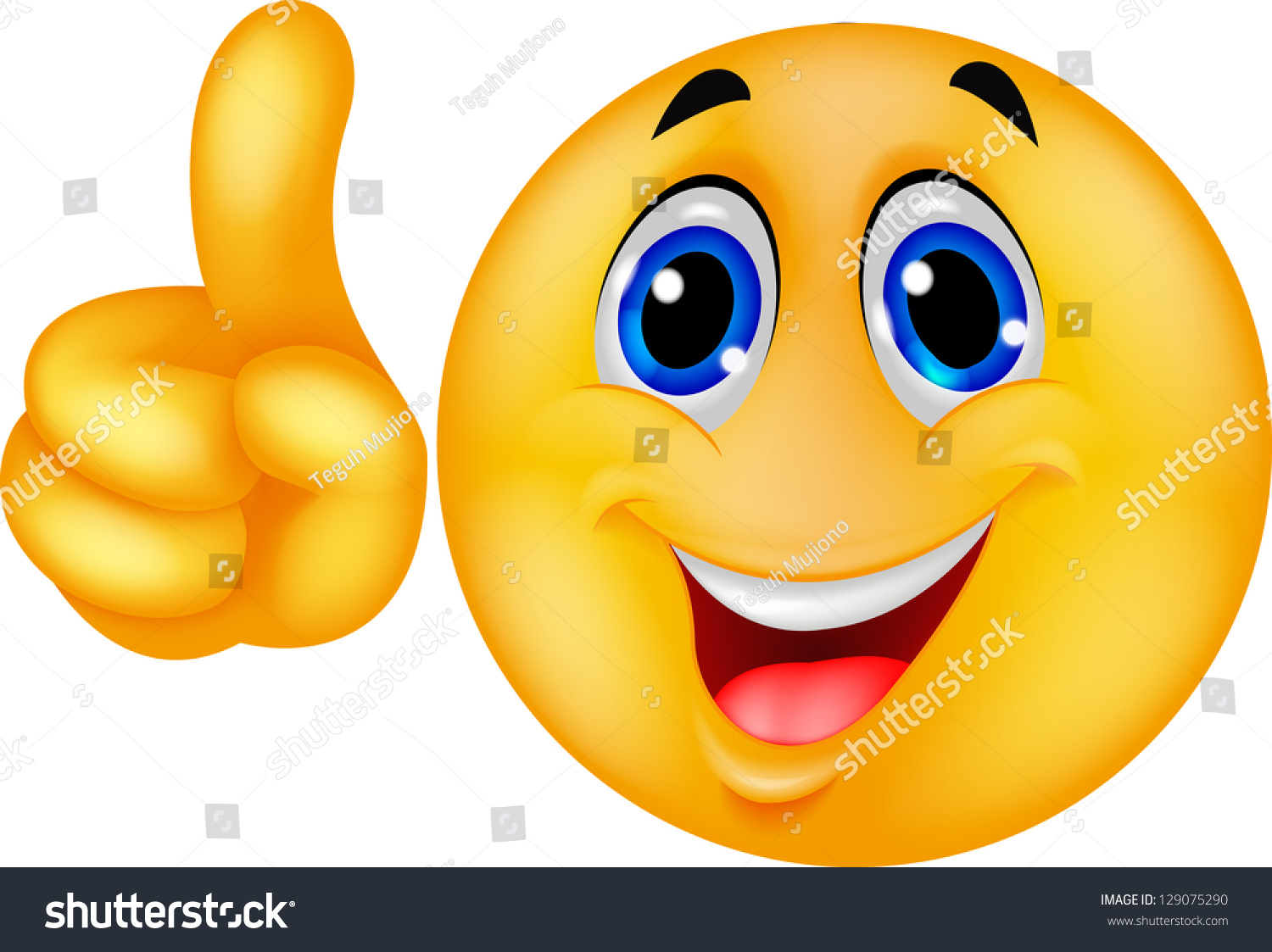 Emoticon Making Point Stock Illustration 129075290 | Shutterstock