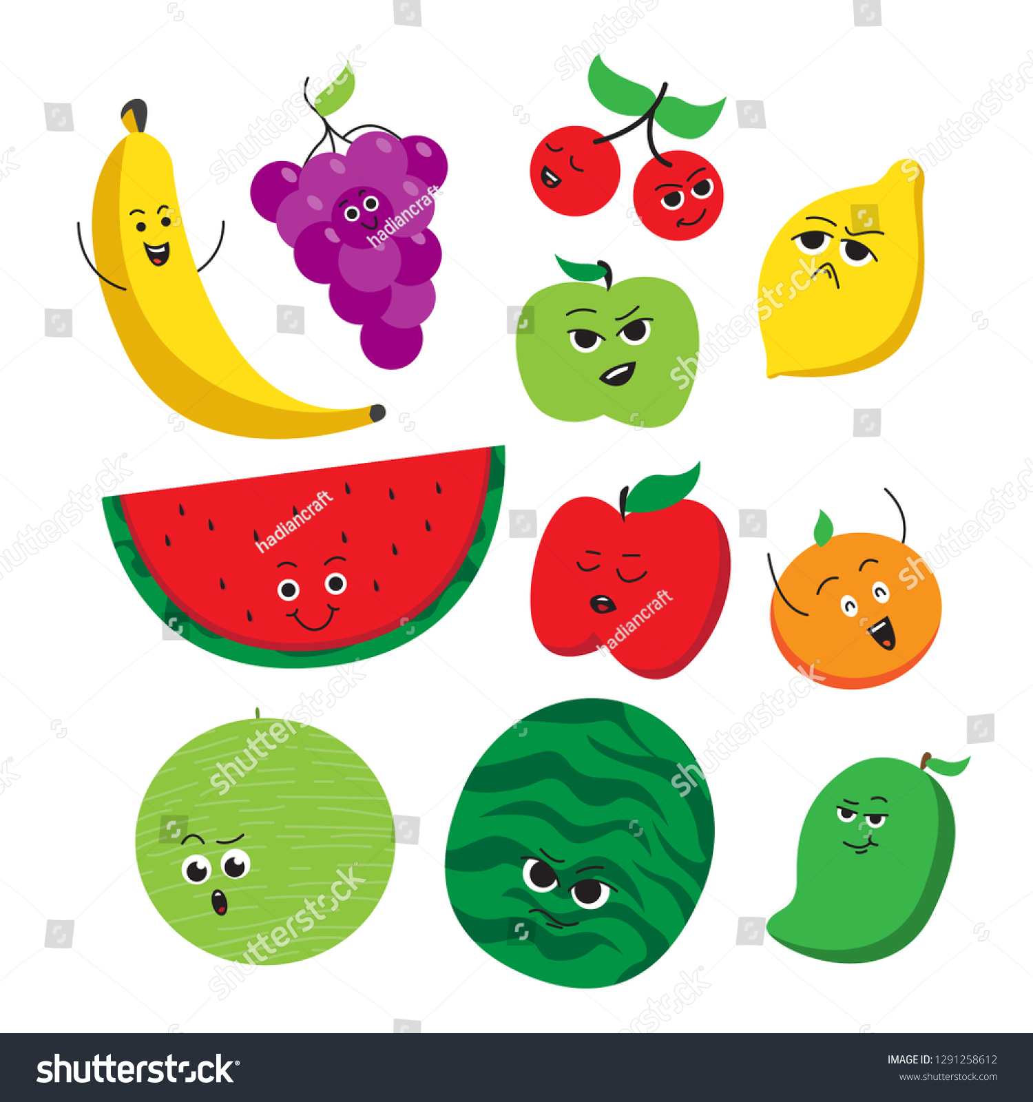 funny fruit cartoons