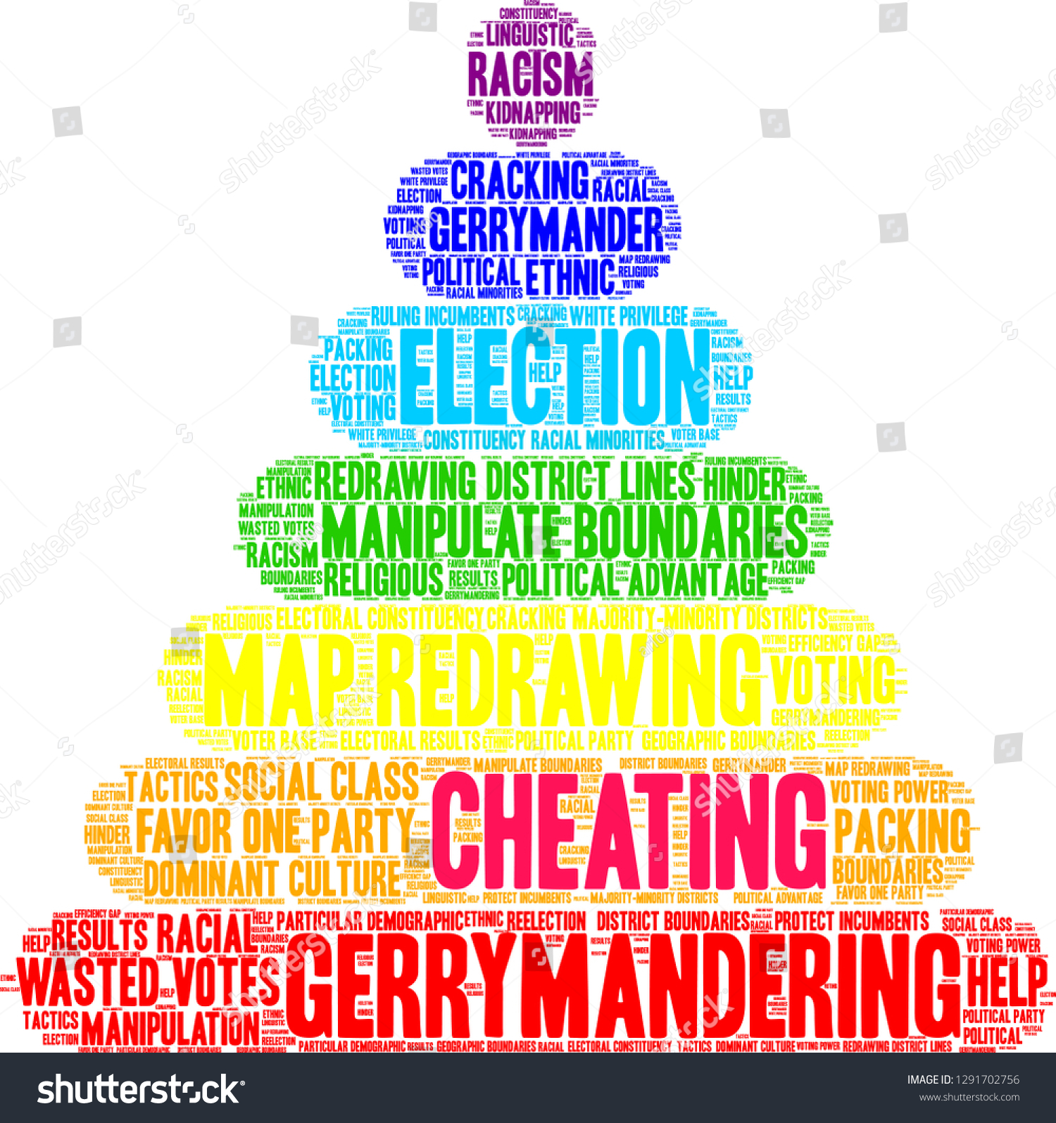 Cheating Gerrymandering Word Cloud On White Stock Vector Royalty Free 1291702756 Shutterstock 4634