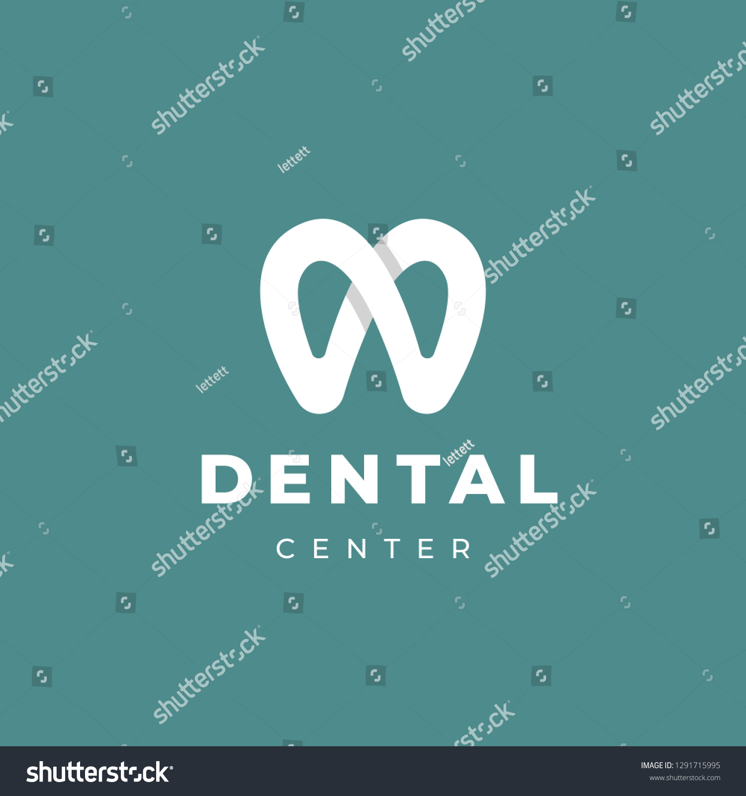 Modern Minimal Dentist Logo Design Abstract Stock Vector (Royalty Free ...