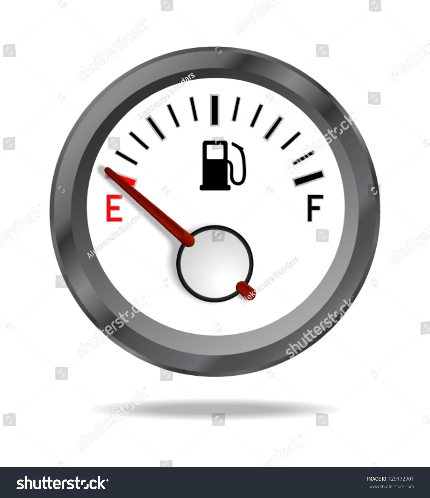 fuel-indicator-shows-low-fuel-level-stock-vector-royalty-free