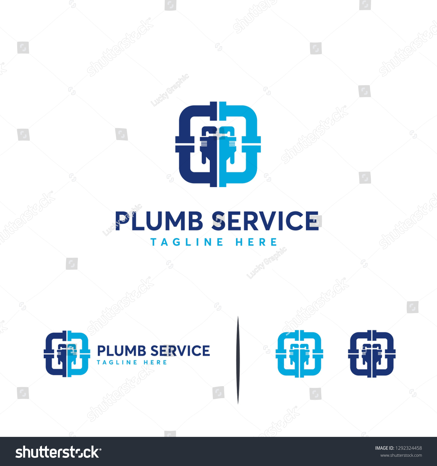 Plumb Service Logo Designs Concept Vector Stock Vector (Royalty Free ...