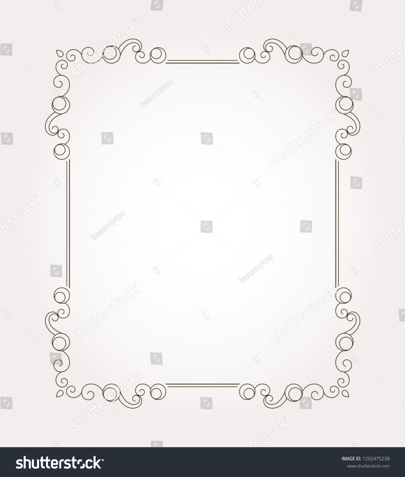 Fancy Frame Border Decorative Page Ornament Stock Vector (Royalty Free ...