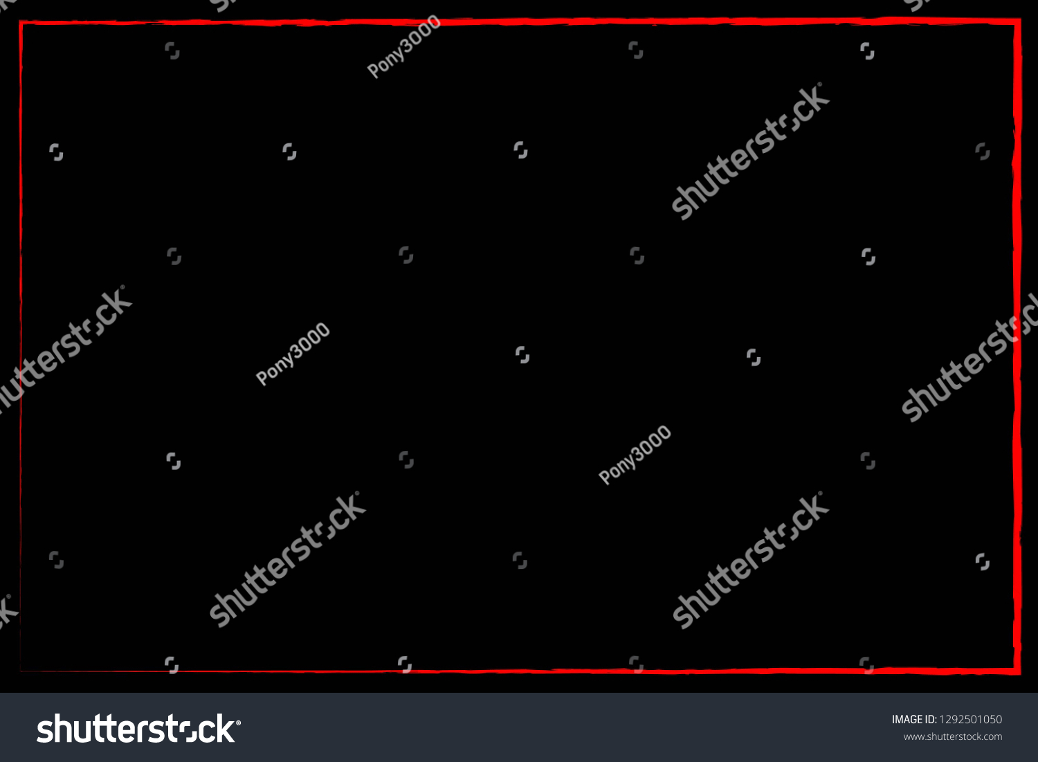 Red Frame Black Background Stock Vector (Royalty Free) 1292501050 ...