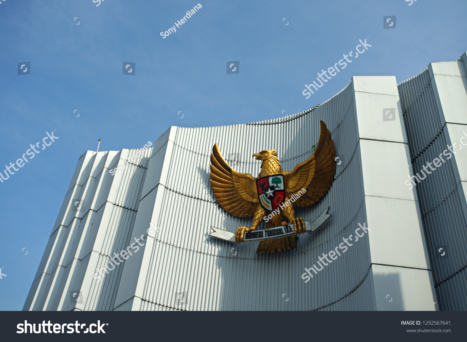 Bandung Indonesia Indonesian National Emblem Monumen Stock Photo ...