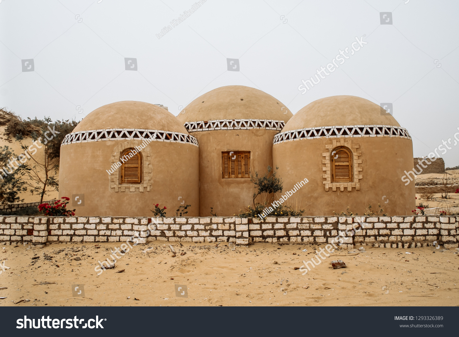 Stock Photo Mud Brick Houses In Siwa Oasis Egypt 1293326389 