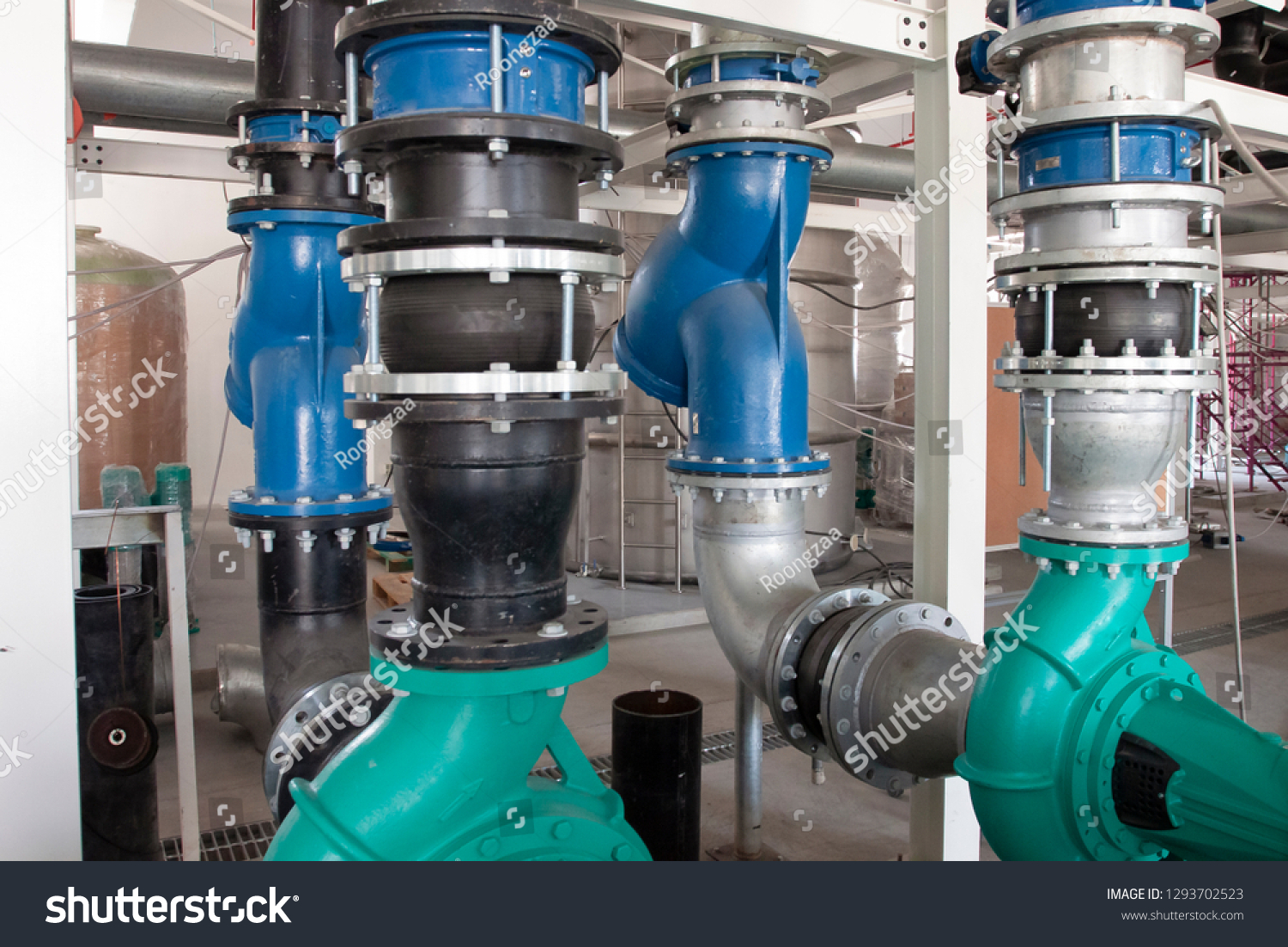 Typical Installation Pump Piping Connect Vibration Stock Photo ...