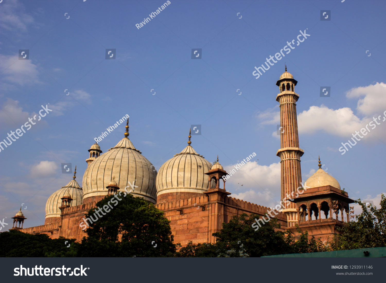 Back Side View Jama Masjid Delhi Stock Photo 1293911146 | Shutterstock