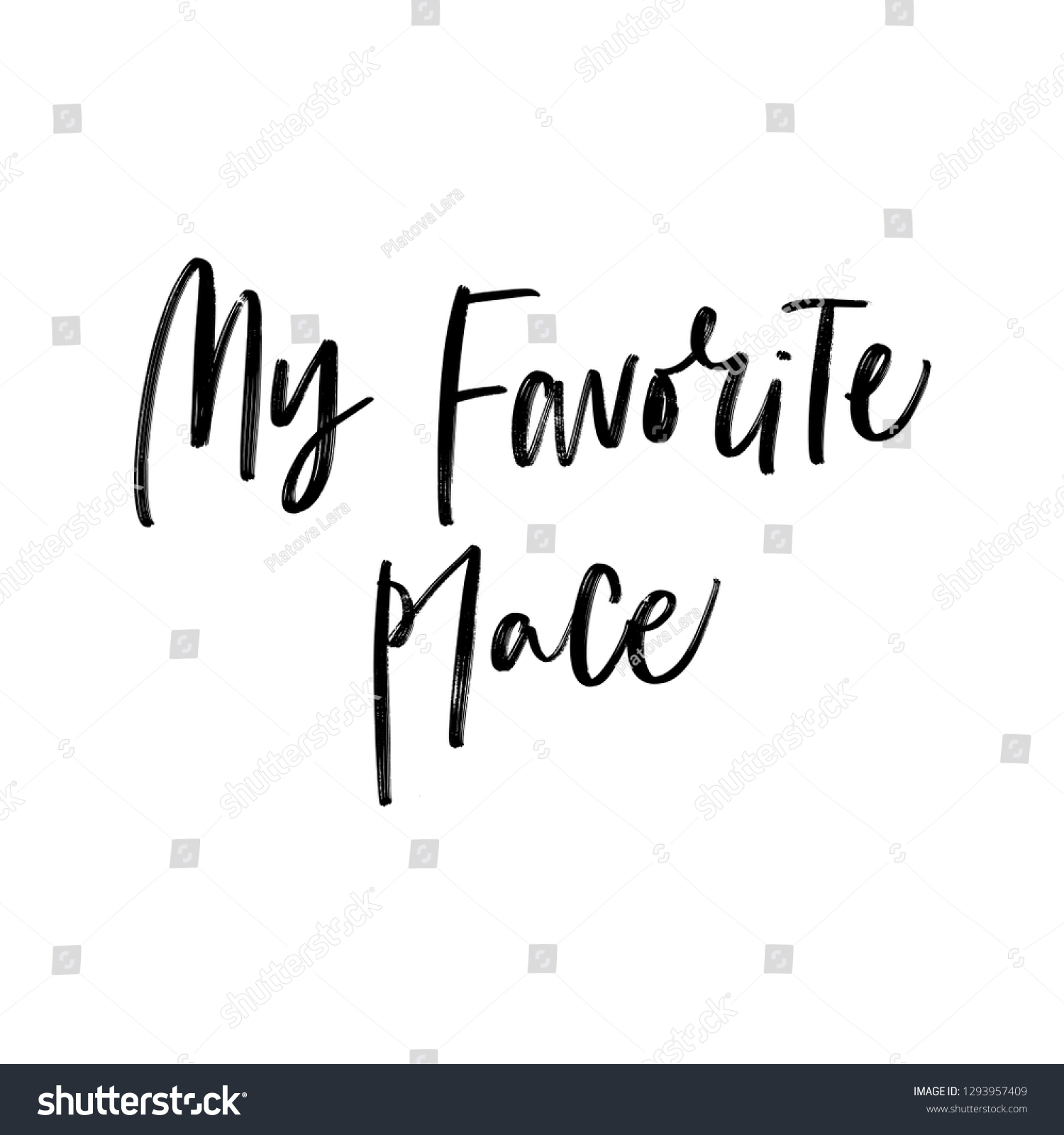 my-favourite-place-vector-motivational-hand-stock-vector-royalty-free