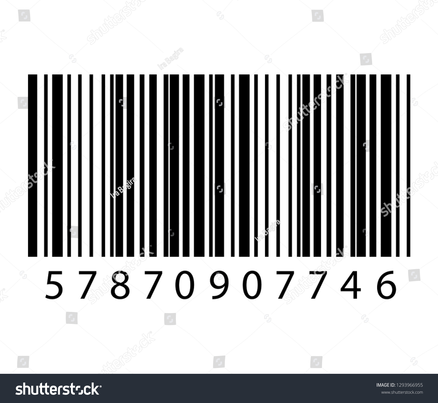 Realistic Bar Code Icon Modern Simple Stock Vector (Royalty Free ...