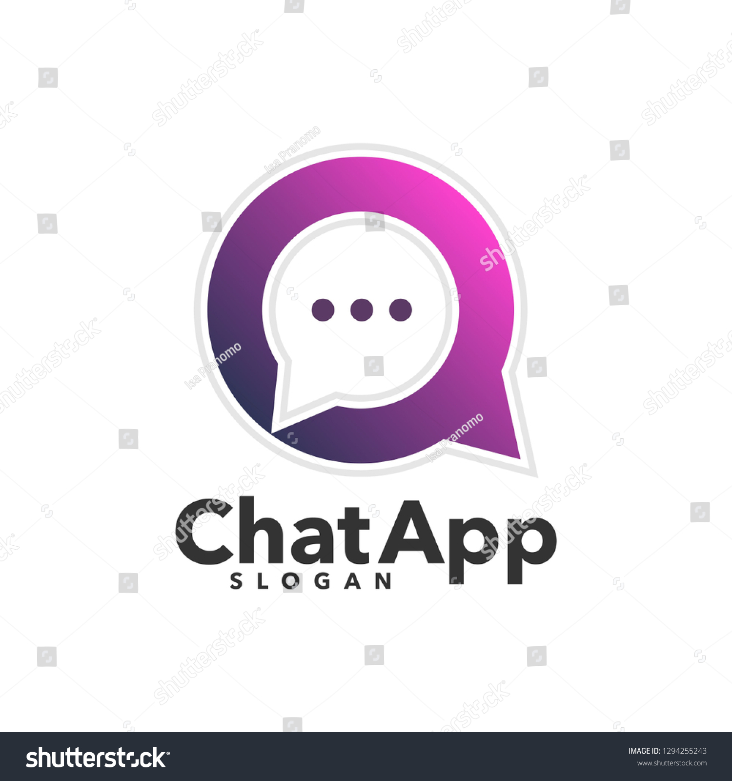 Speech Bubble Design Template Vector Stock Vector (Royalty Free ...