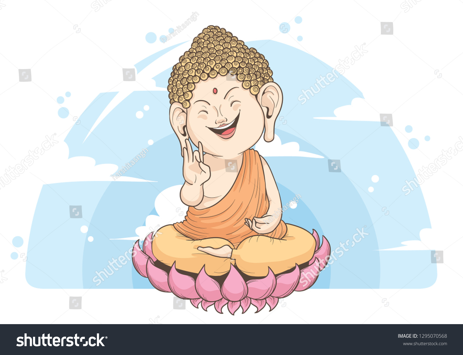 Мультяшный Будда
