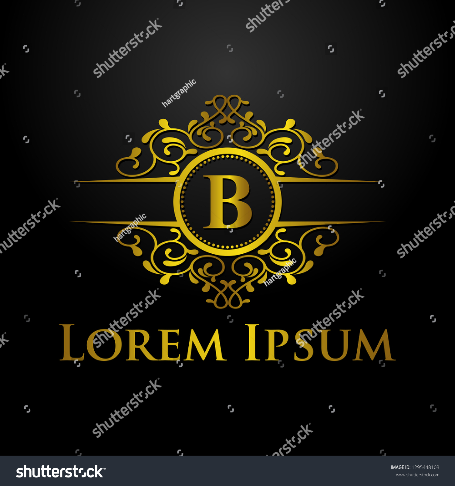 Luxury Logo Template Stock Vector (Royalty Free) 1295448103 | Shutterstock