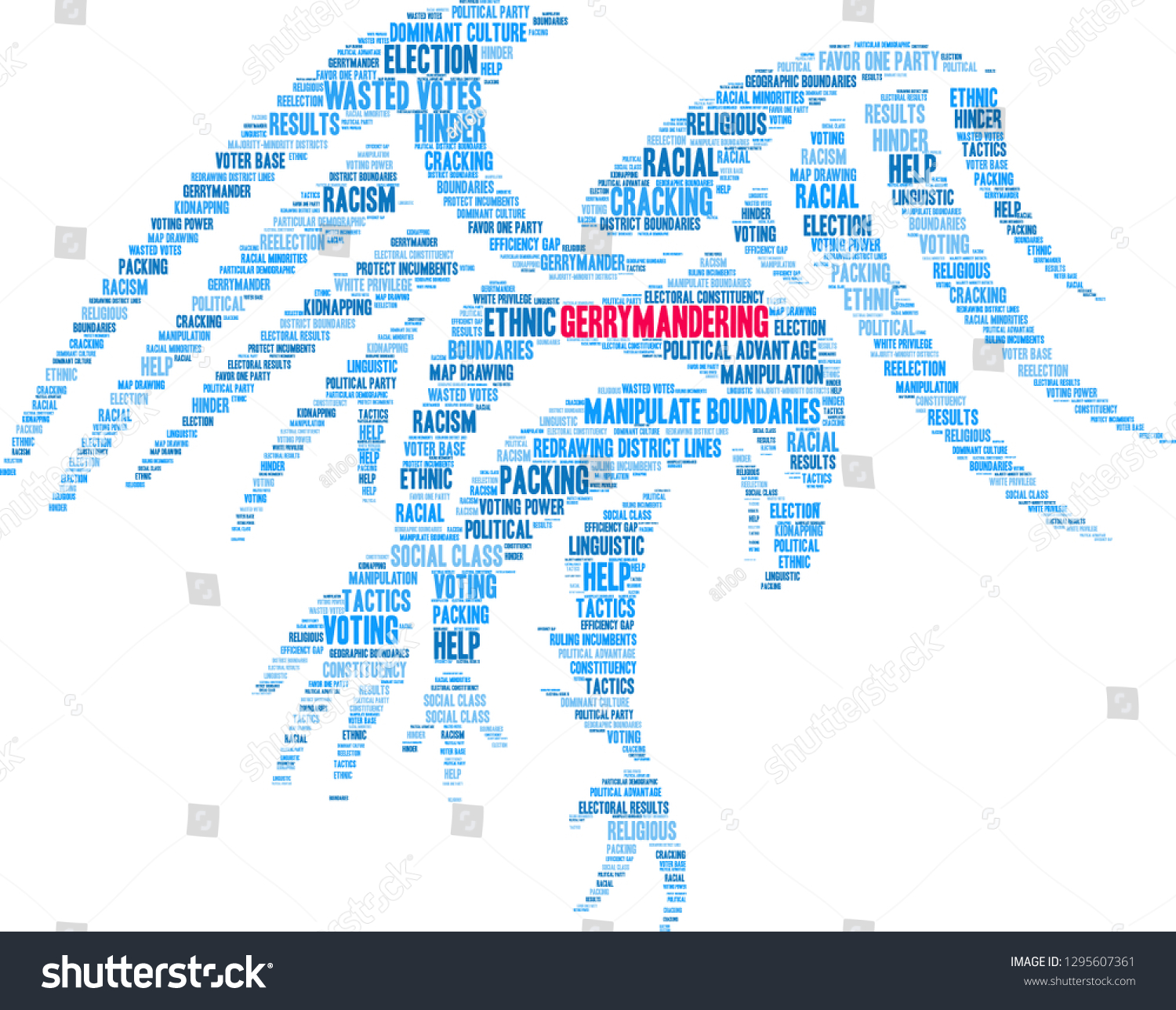 Gerrymandering Word Cloud On White Background Stock Vector Royalty Free 1295607361 Shutterstock 2277