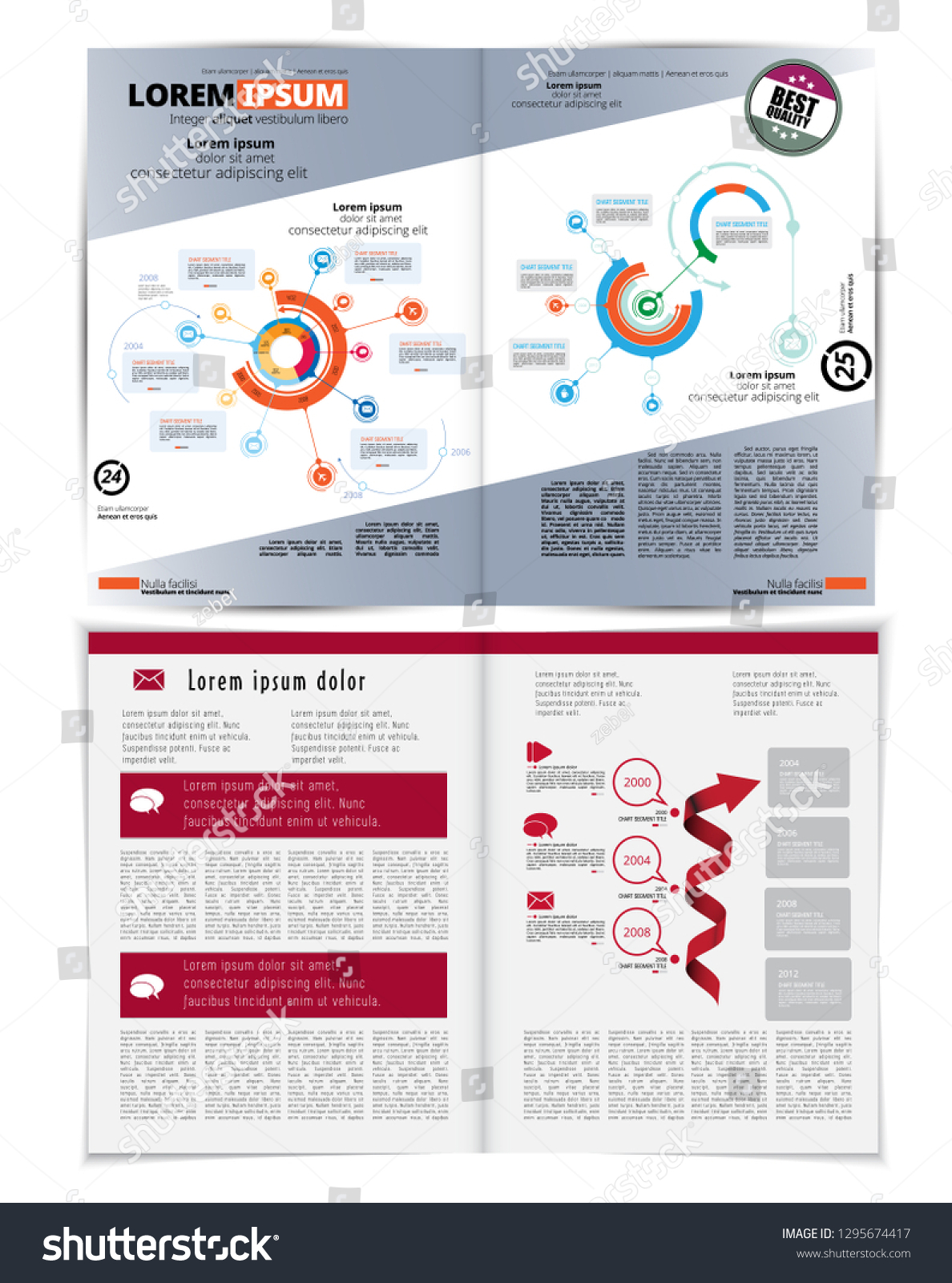 Graphics Brochures Design Templates Vector Stock Vector (Royalty Free