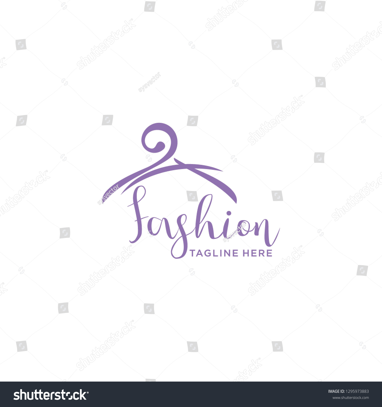 Hanger Fashion Boutique Logo Vector Template Stock Vector (Royalty Free ...