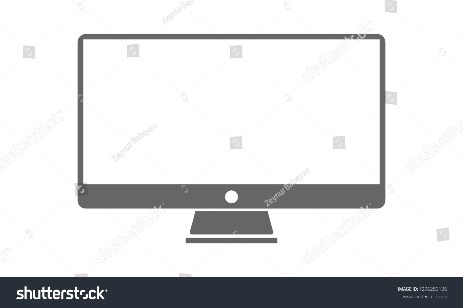 Modern Tv Silhouette Icon High Detailed Stock Vector (Royalty Free ...